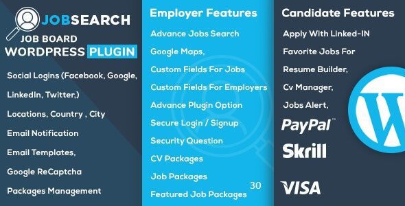 JobSearch 3.1.2 - Job Board WordPress Plugin