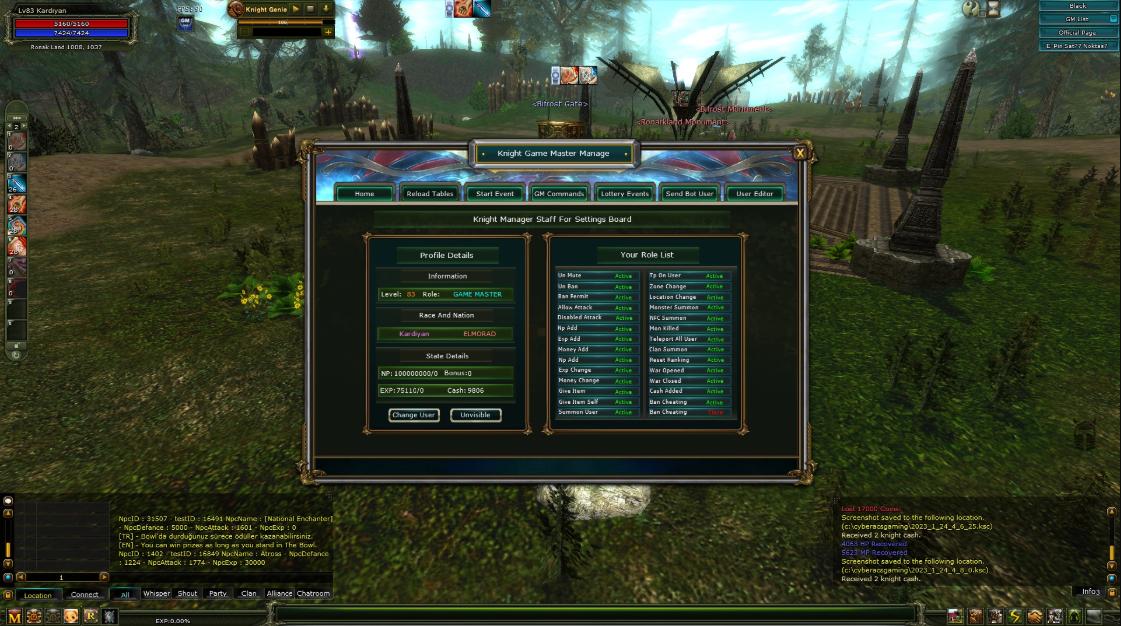CyberAcs Full Paket | Knight Online PVP Server Files