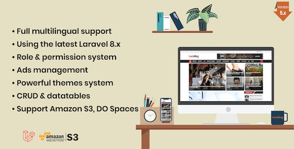 LaraMag Laravel News and Magazine Multilingual System Nulled LaraMag Laravel News and Magazine Multilingual System Nulled
